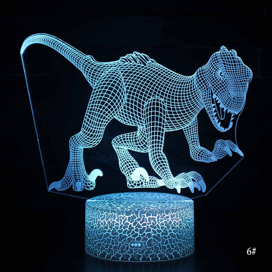 3D LED Night Light Lamp Dinosaur Series 16Color 3D Night light Remote Control Table Lamps Toys Gift For kid Home Decoration D23.