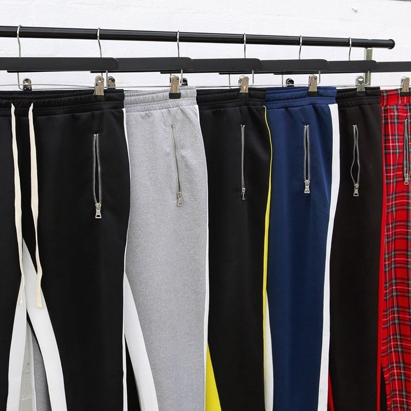 Jogging Pants Men Running Pants With Zipper Sports Fitness Tights Gym Jogger Bodybuilding Sweatpants Sport Male Trousers