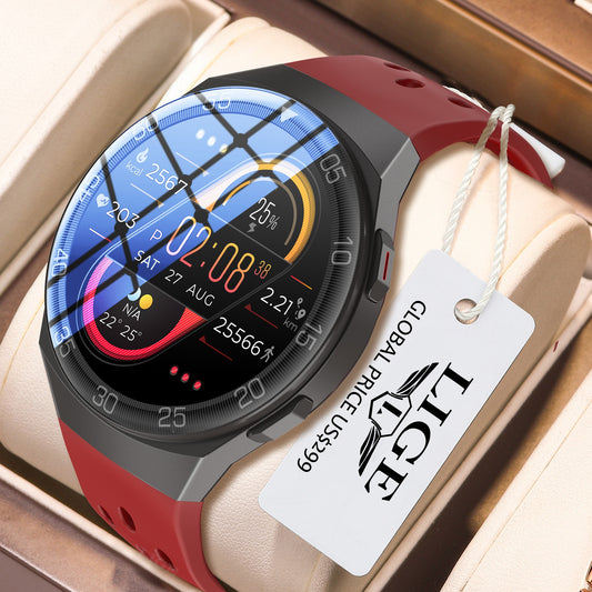 LIGE 1.28-inch Full Color Touch Screen Sport Smartwatch Men Women Fitness Tracker Waterproof Smart Watch For Huawei Xiaomi Apple.
