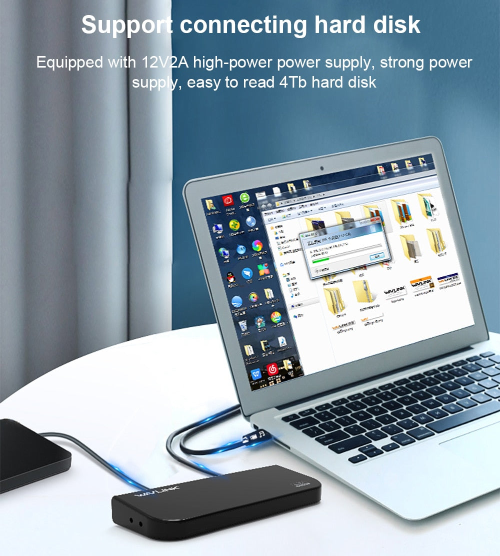 USB 3.0 Universal Docking Station Dual Video Monitor Display HDMI-/DVI/VGA Gigabit Ethernet Audio 6 USB Ports For Laptop Tablet