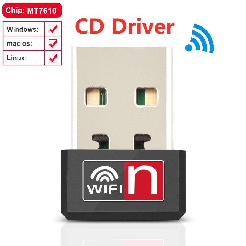 USB Wifi Adapter Antenna Wifi USB Wi fi Adapter Card Wi-fi Adapter Ethernet Wifi Dongle MT7601 Free Driver For PC Desktop laptop.