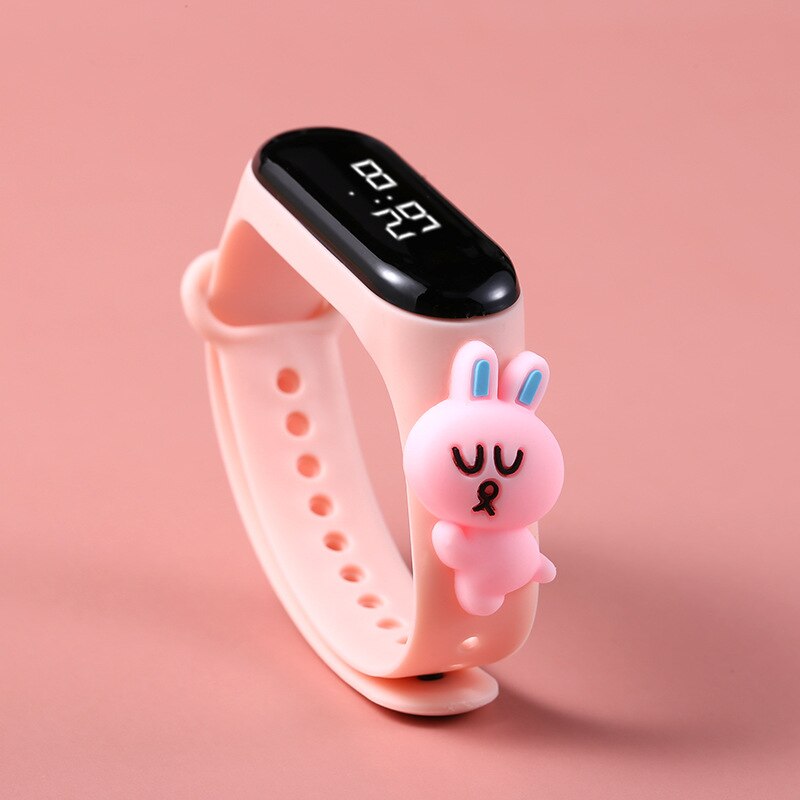 Disney Mickey Minnie LED Touch Watch Pooh Bear Bracelet Watch Student Children Sports Cartoon Electronic Watch Birthday Gifts.