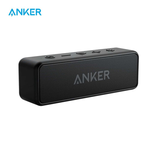 Anker Soundcore 2 Portable Wireless Bluetooth Speaker Better Bass 24-Hour Playtime 66ft Bluetooth Range IPX7 Water Resistance.