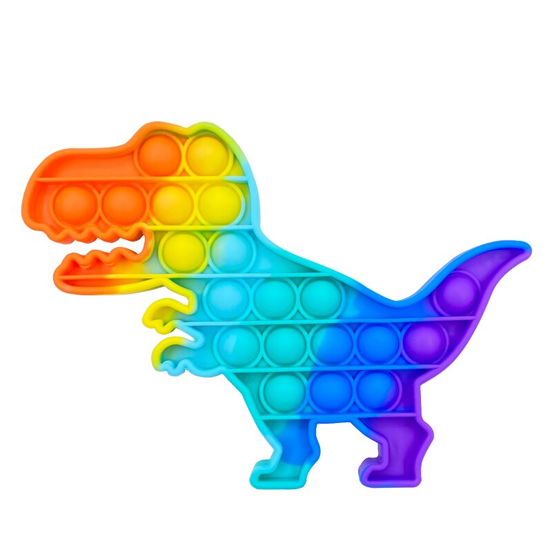Glow Fluorescence Push Bubble Fidget Toys Adult Stress Relief Toy Antistress Soft Squishy Gift Anti Stress Box simple dimple toy.
