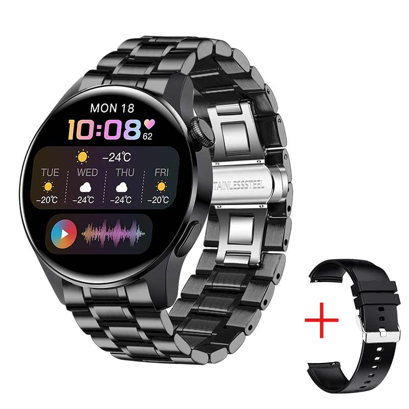 LIGE New Bluetooth Call Smart Watch Men Full Touch Sport Fitness Watches Waterproof Heart Rate Steel Band Smartwatch Android iOS.