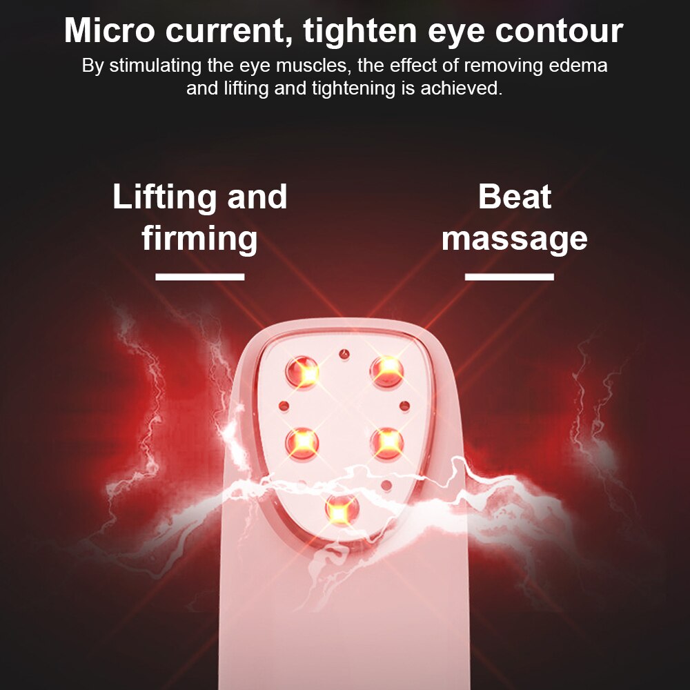 RF Radio Frequency Eye Massager Anti-Ageing Wrinkle Massager Portable Electric Device Dark Circle Facials Vibration Massage Pen.