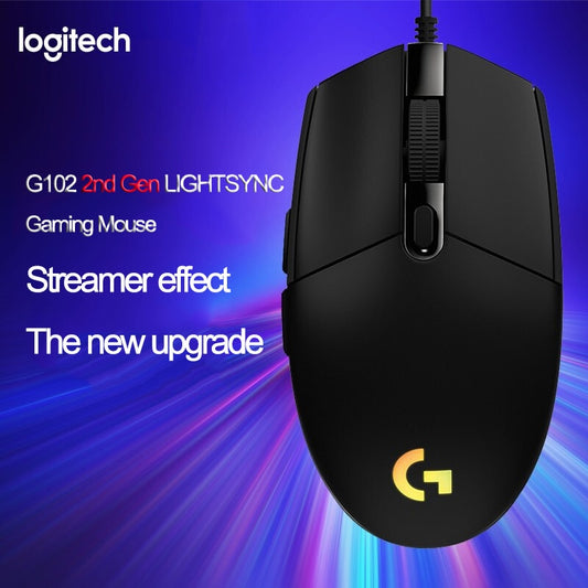 Logitech G102 LIGHTSYNC 2nd Gen Gaming Wired Mouse Optical Game Mouse Support Desktop/ Laptop windows 10/8/7 2Gen Optical Mouse.