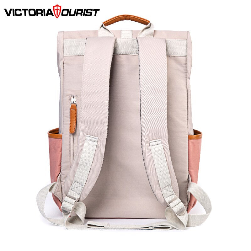 Victoriatourist Backpack women fashion backpack Multi-layer space versatile for travel leisure work school 15.6” laptop suitable
