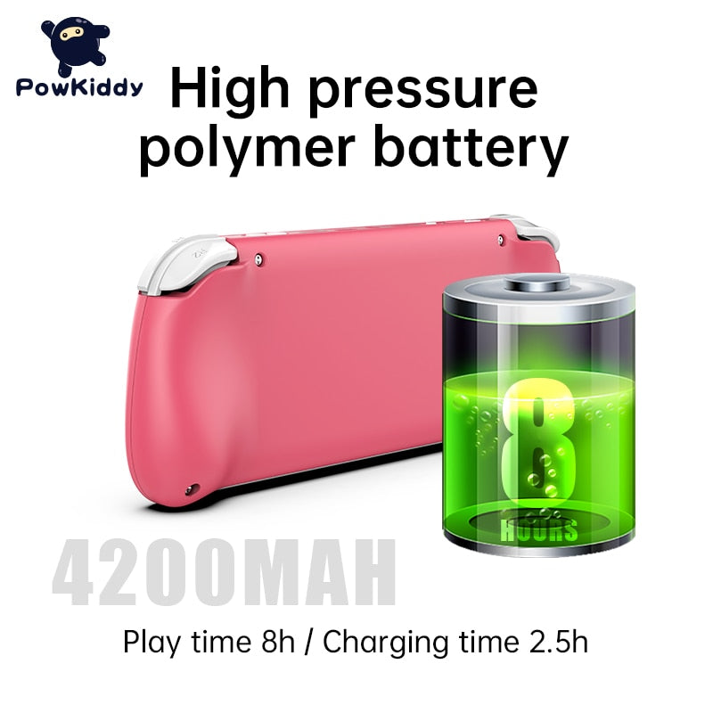 POWKIDDY Max2 Retro Open Source System RGB10 max 2 Handheld Game Console RK3326 5.0-Inch IPS Screen 3D Rocker Gift.