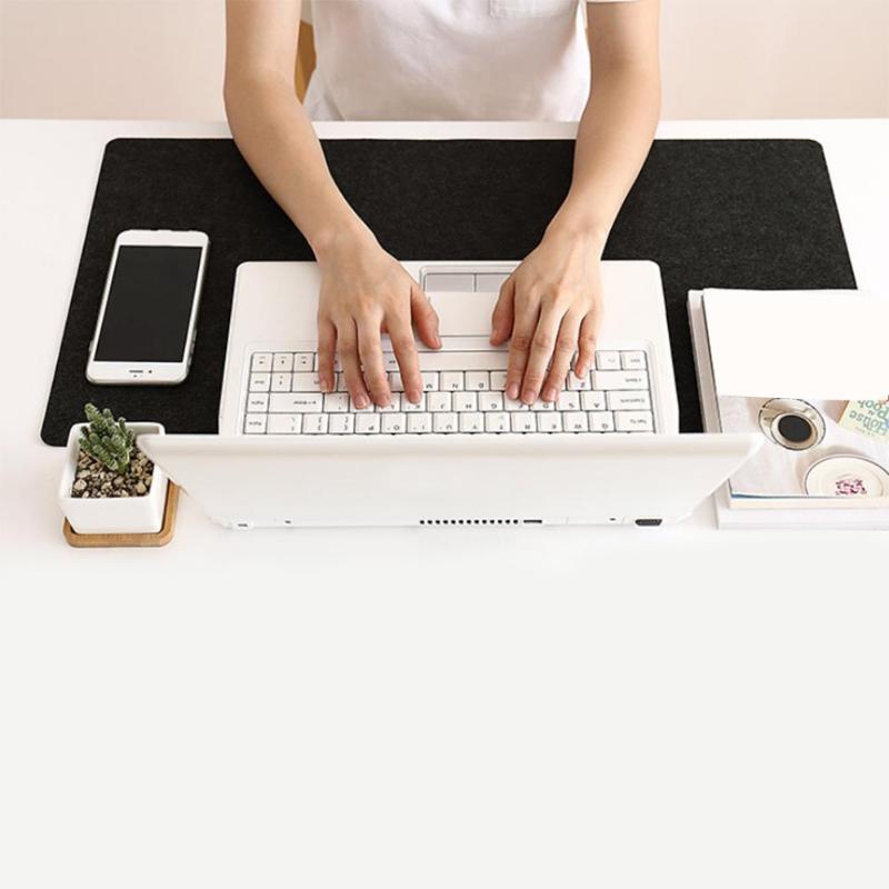 Large Office Computer Desk Mat Modern Table Keyboard Mouse Pad Wool Felt Laptop Cushion Desk Mat Gamer Mousepad Mat