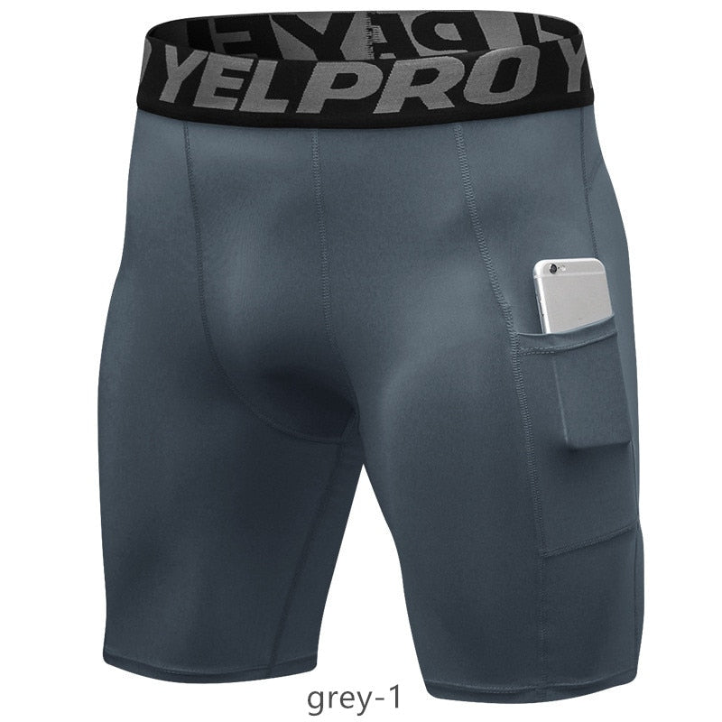 Men's Bodybuilding Quick Dry Compression Shorts Fitness Tight Shorts Sweat Sport Short Trousers Gym Men's Shorts For Running
