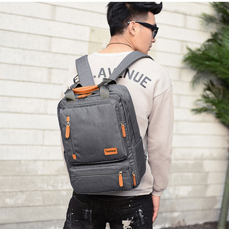 Casual Business Men Computer Backpack Light 15 inch Laptop Bag 2022 Waterproof Oxford cloth Lady Anti-theft Travel Backpack Gray.