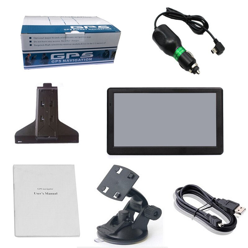 3 Styles 7" HD Car GPS Navigation FM Bluetooth-compatible AVIN Navitel Latest Europe Map Sat Truck GPS Navigator Automobile.