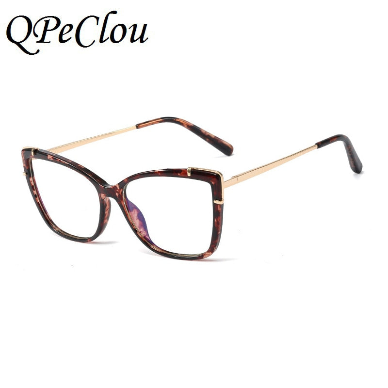 New Fashion Square Anti-blue Glasses Frame Women Brand Vintage Optical Computer Transparent Eyeglasses Female Oculos Feminino