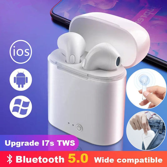 Best Headphones Bluetooth 5.0 Earphones Wireless Headsets Stereo Bass Earbuds In-ear Sport Waterproof Headphone free shipping.