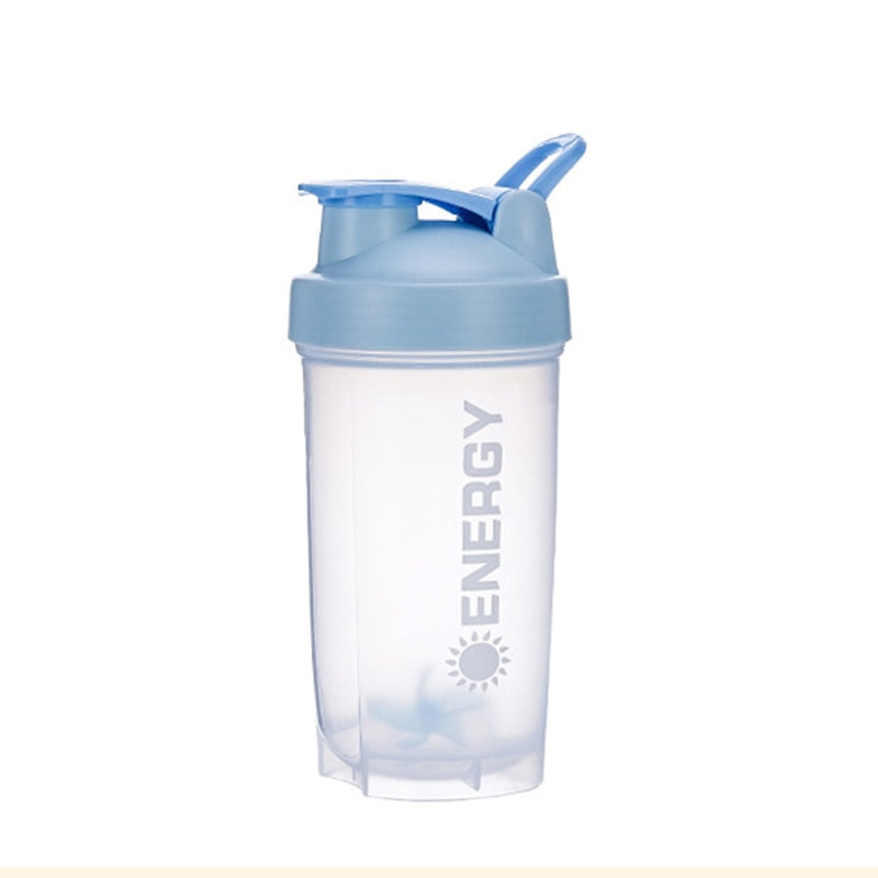 500/700ml Shaking Cup Water Bottle Drink Plastic Leak Proof Sports Bottles Protein Shaker Water Bottle Portable Cup Drinkware