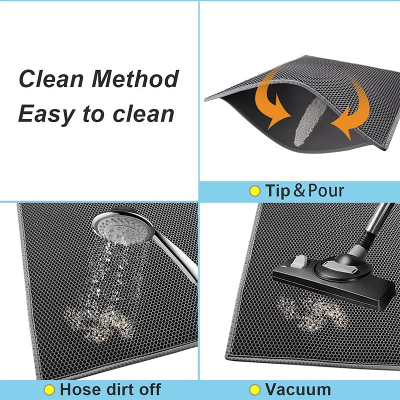 Pet Cat Litter Mat Cat Toilet EVA Double Layer Waterproof Non-slip House Washable Cat Bowls blanket Cats Bed Clean Accessories