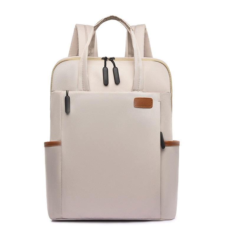 Waterproof Women Business Backpack Fashion Oxford Student School Backpacks 13.4 Inch Laptop Bag Casual Travel Rucksack Mochila.
