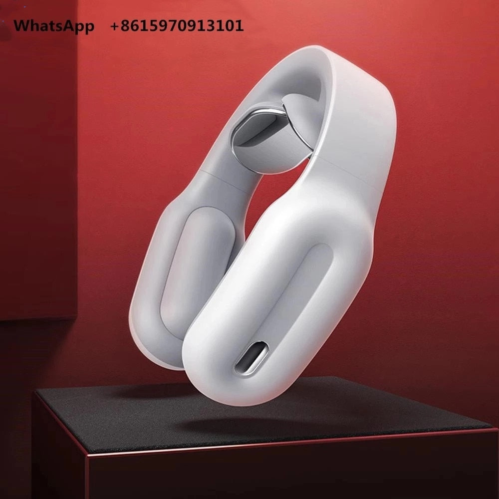 Smart Electric Neck and Shoulder Massager Low Frequency Magnetic Therapy Pulse Pain Relief Tool Health Care Relaxation.