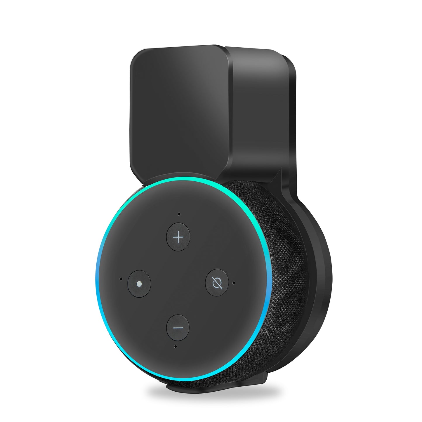 Echo Dot Wall Mount Holder, Speaker Hanger Space-Saving Accessories Built-in Cable Manageme for Echo Dot 3 Speaker US EU Plug.