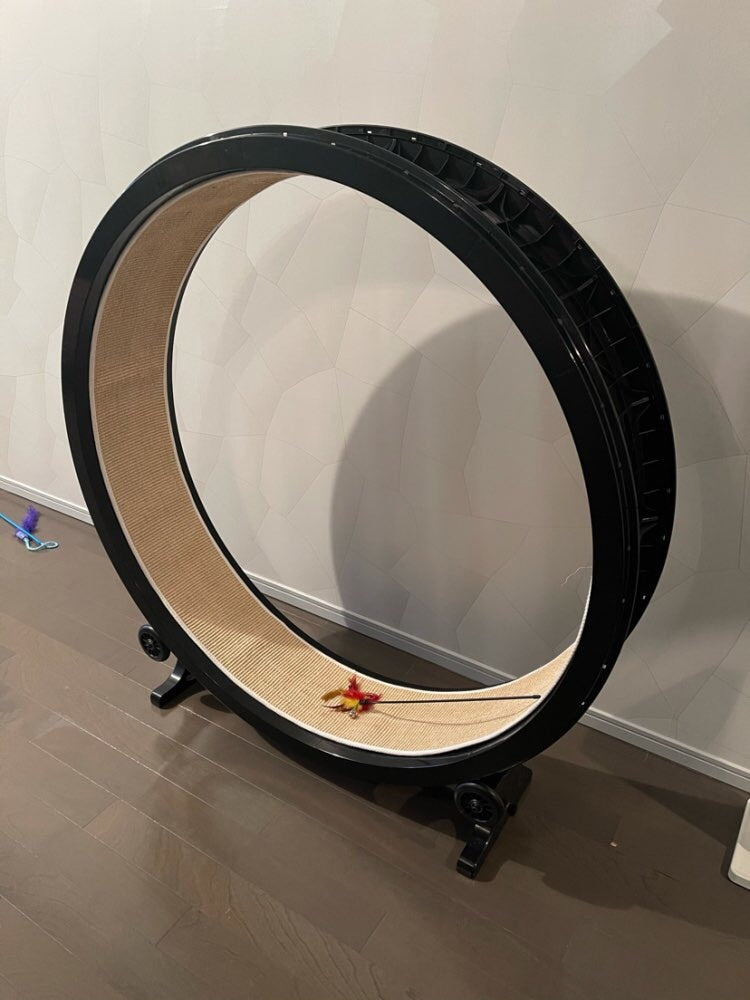 Pet cat climbing frame, cat toy, cat sports toy, cat climbing wheel, cat treadmill, cat running wheel