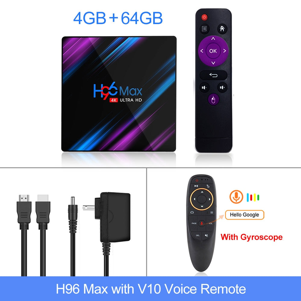 H96 MAX RK3318 Smart TV Box Android 11 4G 64GB 32G 4K Youtube Wifi BT Media player H96MAX TVBOX Android10 Set top box 2GB16GB.