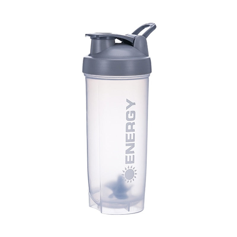 500/700ml Shaking Cup Water Bottle Drink Plastic Leak Proof Sports Bottles Protein Shaker Water Bottle Portable Cup Drinkware