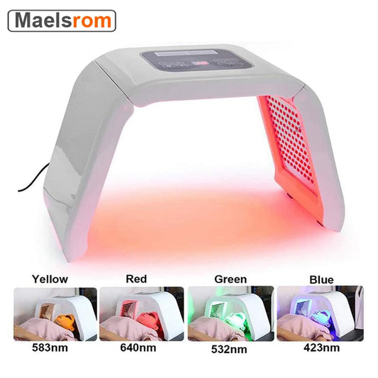 Foldable LED Facial Device Spectrometer Acne Removal Agent Photon Skin Rejuvenation Beauty Salon Device Phototherapy Instrument.