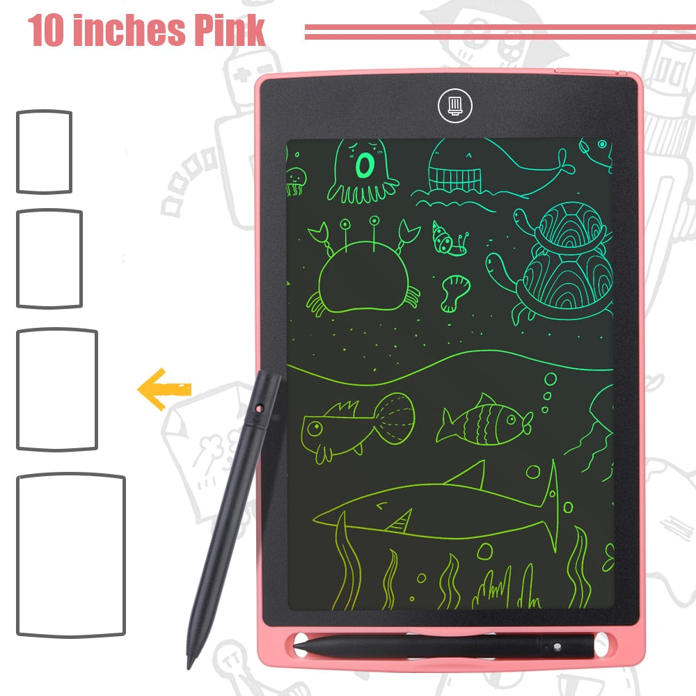 8.5/10/12 Inch LCD Drawing Tablet Electronic Drawing Writing Board Colorful Handwriting Pad Boy Girl Kids Children's Toys Gift.