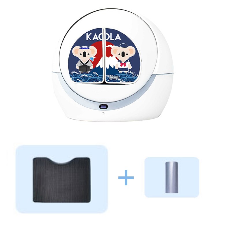 Self-Cleaning Cat Litter Box Cats Sandbox Smart Toilet Rotary Training Detachable Bedpan Cat Sand Mat For Multiple Cats