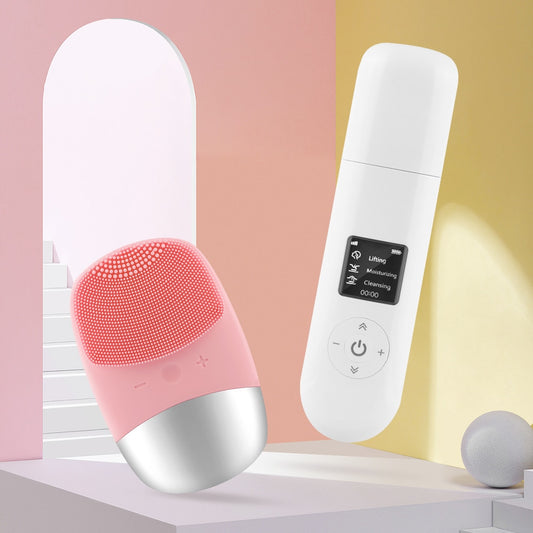 Ultrasonic Facial Skin Scrubber Facial Cleaner Machine Blackhead Remover Face Cleansing Brush Cleaner Facial Massager Skin Care