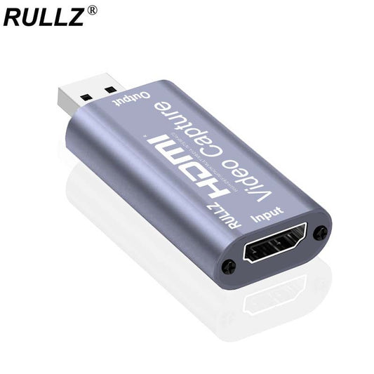 4K HDMI To USB 2.0 1080P Video Capture Card Audio Video Grabber for PS4 Game DVD HD Camera Recording Device & PC Live Streaming.