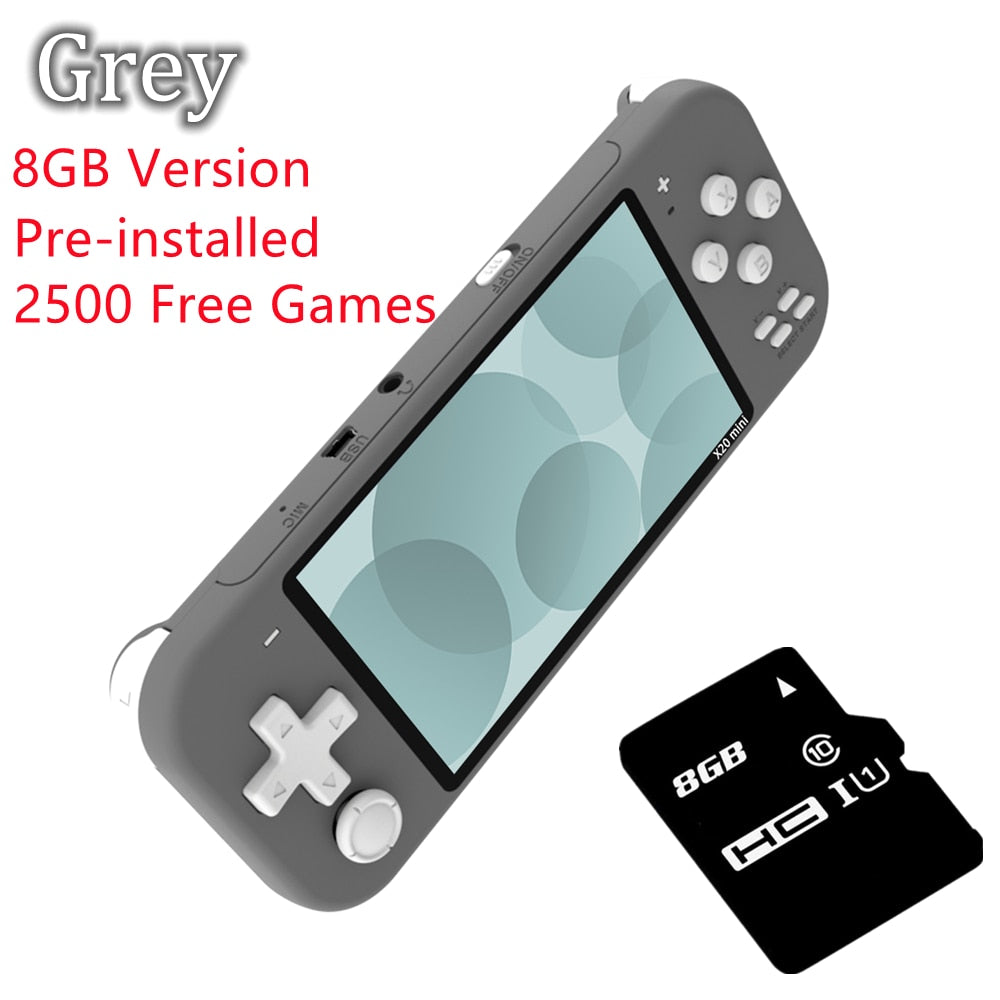 Newest 4.3 inch Handheld Portable Game Console with IPS screen 32GB 8GB 2500 free games for super nintendo dendy nes games child.