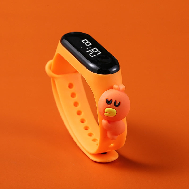 Disney Mickey Minnie LED Touch Watch Pooh Bear Bracelet Watch Student Children Sports Cartoon Electronic Watch Birthday Gifts.