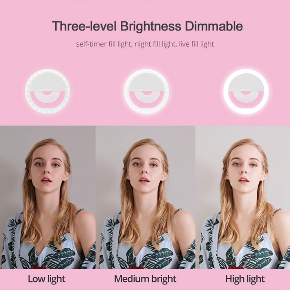 Led Selfie Ring Light Novelty Makeup Lightings Led Selfie Lamp Mobile Phones Photo Night Light Led Mirror Neon Sign Selfie Ring.