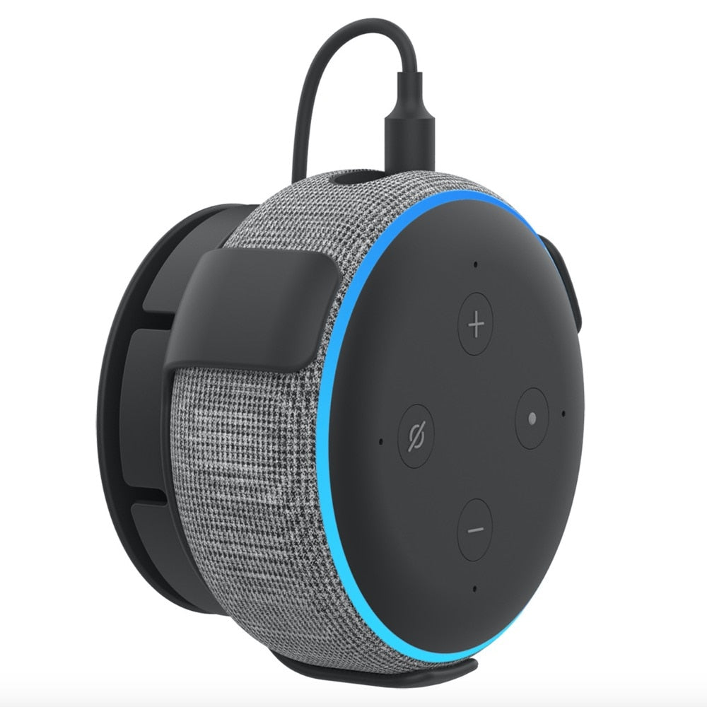 Alexa Speaker Wall Mount Holder for Amazon Echo Dot 3rd Generation Smart Home Speakers Built-in Cable Management.