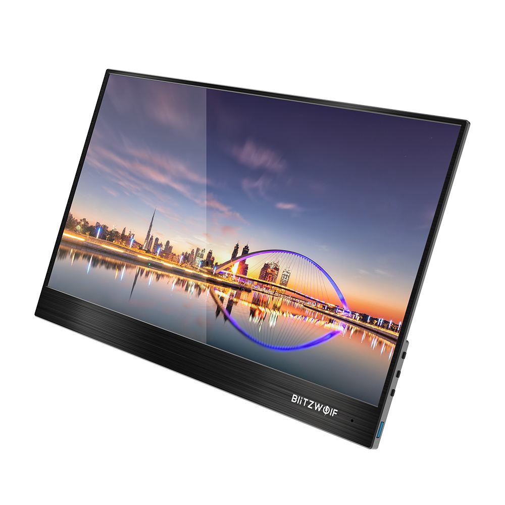 BlitzWolf BW-PCM2 Portable Computer Monitor 13.3 Inch FHD 1080P Type-C Gaming Display Screen for Smartphone Laptop Game Consoles.
