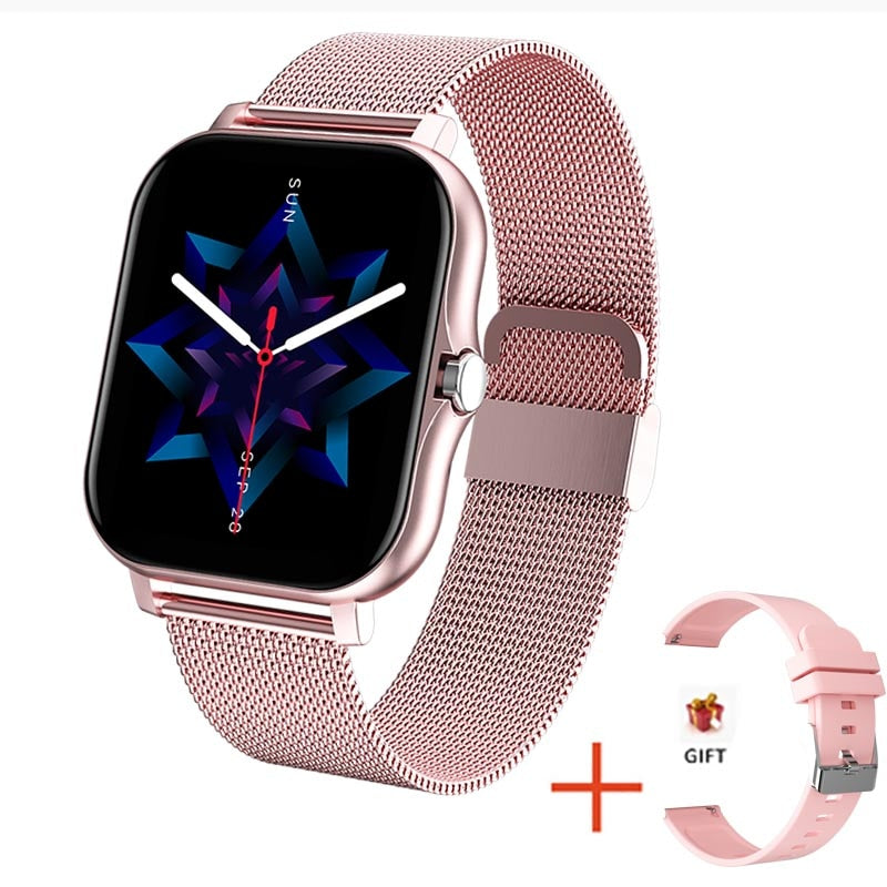 2021 New Women Smart watch Men 1.69" Color Screen Full touch Fitness Tracker Men Call Smart Clock Ladies For Android IOS+BOX.