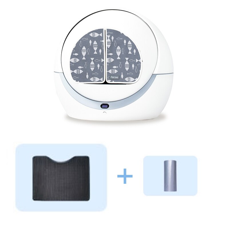Self-Cleaning Cat Litter Box Cats Sandbox Smart Toilet Rotary Training Detachable Bedpan Cat Sand Mat For Multiple Cats