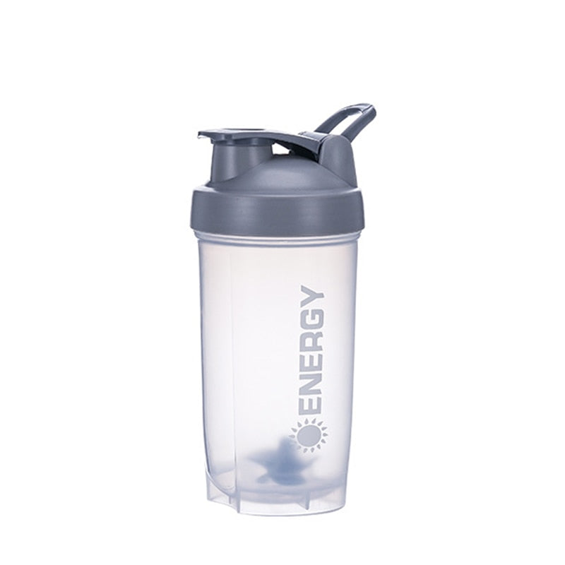 500/700ml Shaking Cup Water Bottle Drink Plastic Leak Proof Sports Bottles Protein Shaker Water Bottle Portable Cup Drinkware