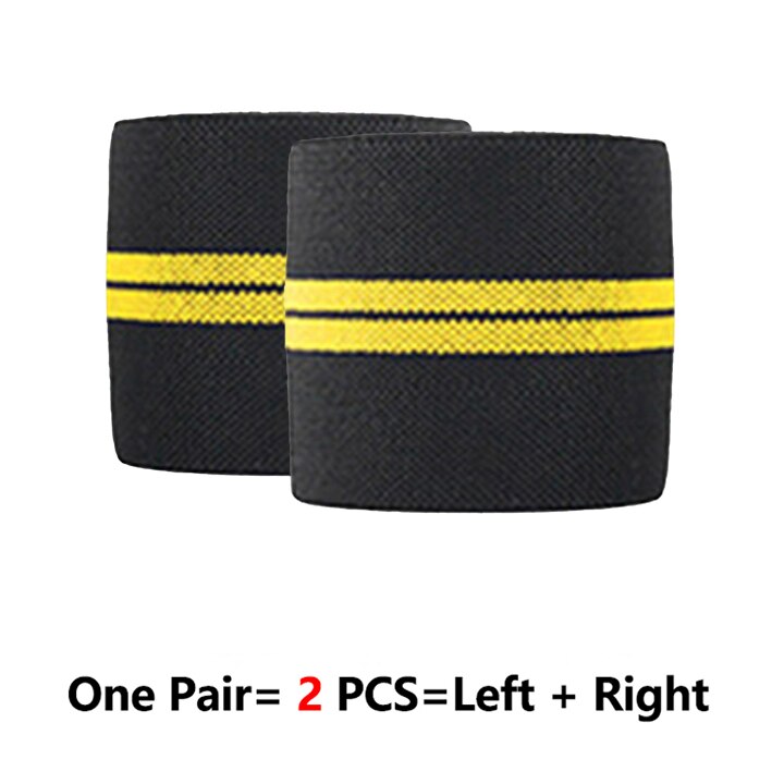 ROEGADYN Professional Weightlifting 2m Elastic Knee Wrap Fitness Knee Support Brace Heavy Weight Squat Training Knee Brace