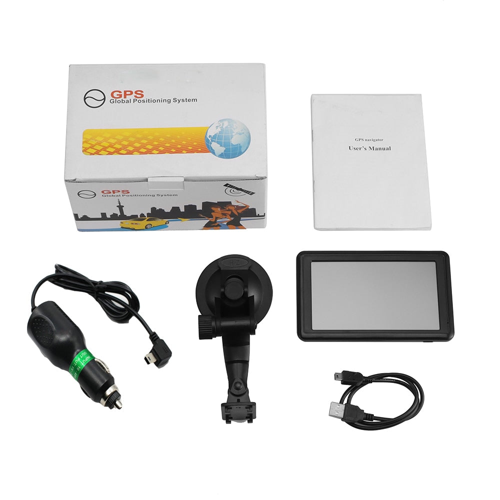 3 Styles 7" HD Car GPS Navigation FM Bluetooth-compatible AVIN Navitel Latest Europe Map Sat Truck GPS Navigator Automobile.