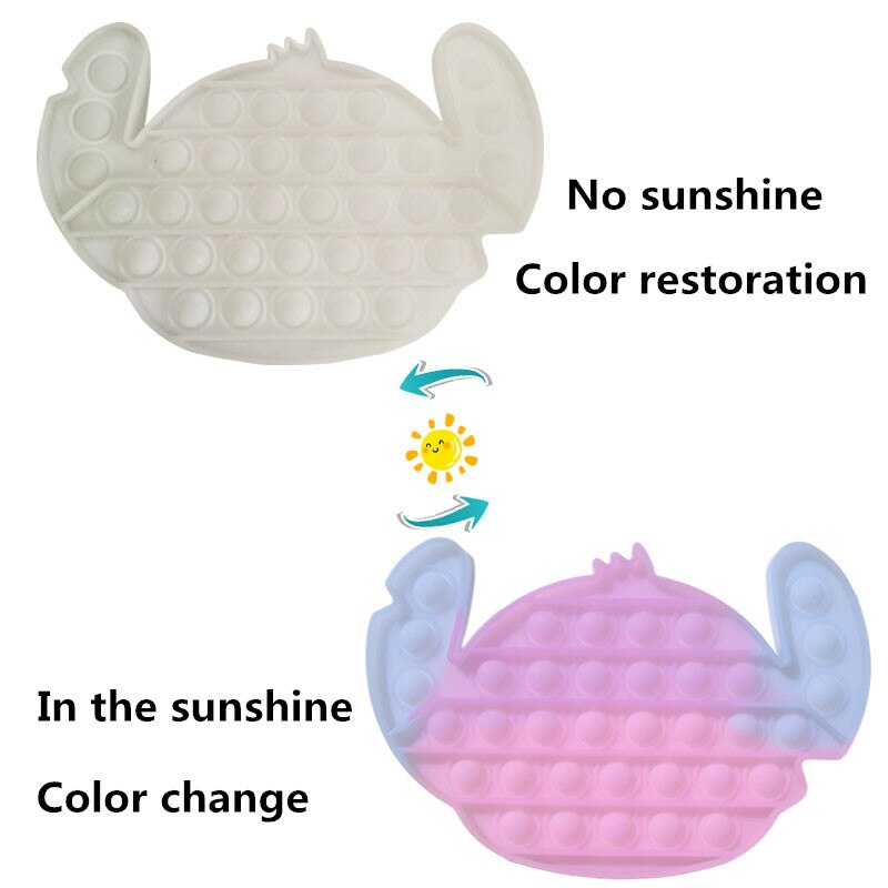Glow Fluorescence Push Bubble Fidget Toys Adult Stress Relief Toy Antistress Soft Squishy Gift Anti Stress Box simple dimple toy.