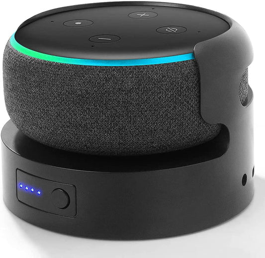 Battery base for Echo Dot 3rd Gen Battery Base portable charger power bank For echo dot 3 Alexa Speaker 8 Hours play time.