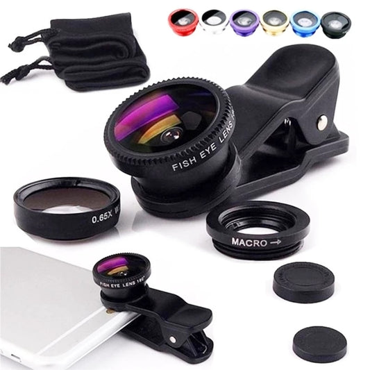 Fish Eye Lens Wide Angle Macro Fisheye Lens Zoom For iphone 12 11 XS MAX X Mobile Phone Camera Lens Kit ojo de pez para movil.