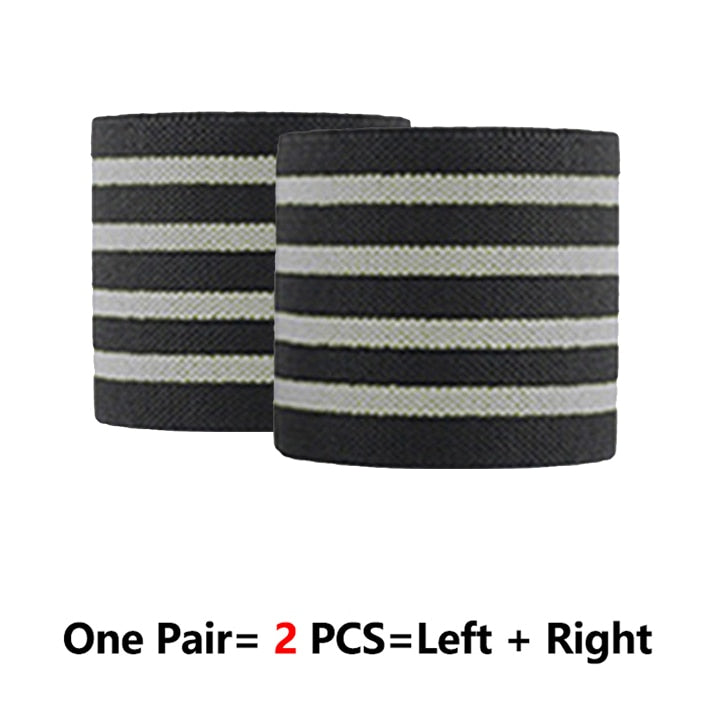 ROEGADYN Professional Weightlifting 2m Elastic Knee Wrap Fitness Knee Support Brace Heavy Weight Squat Training Knee Brace