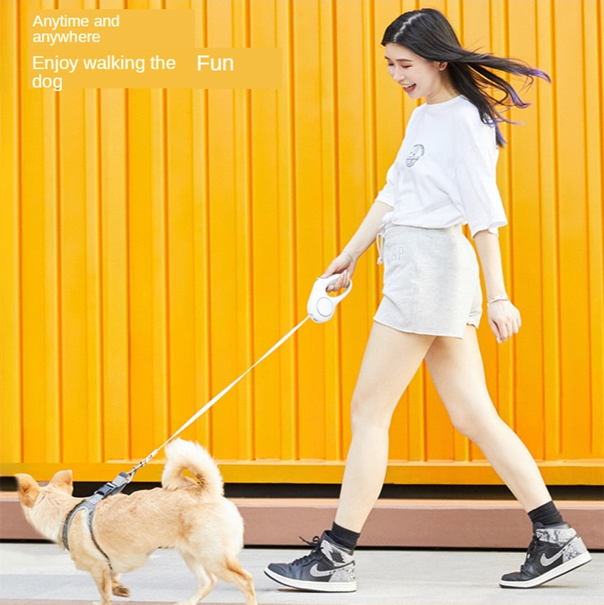 Xiaomi PETKIT Automatic Telescopic Dog Leash Dog Chain Small Medium Dog Leads 4.5m Headlamp Retractable Glow Dark Dog Supplies