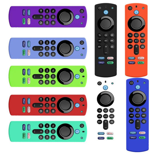 2021 Silicone Remote Control Cover For Amazon Fire TV Stick 4K 3rd Gen 3rd Generation Cube Shockproof Anti-Slip Remote Protector.