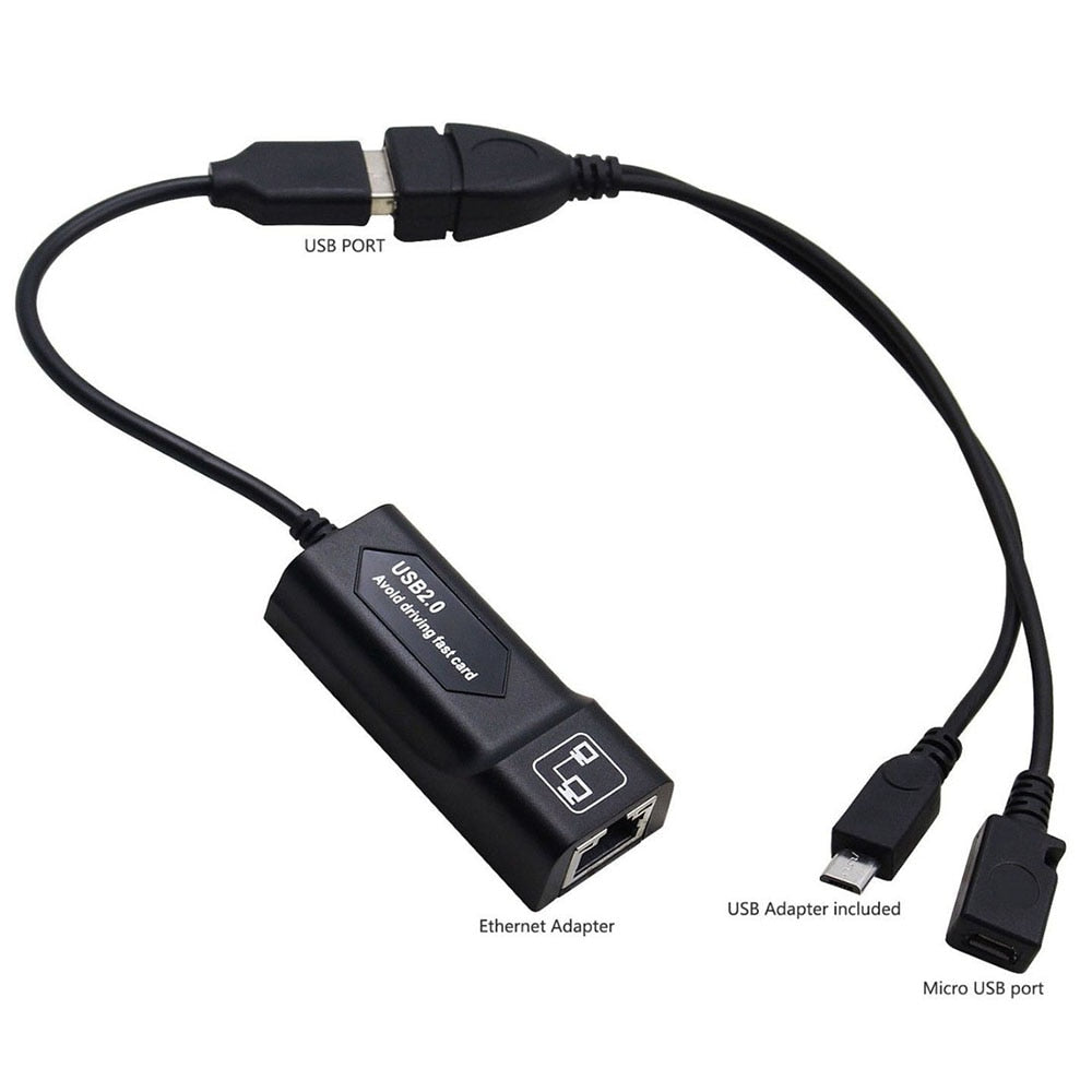 New LAN Ethernet Adapter for AMAZON FIRE TV 3 or STICK GEN 2 or 2 STOP THE Buffering.