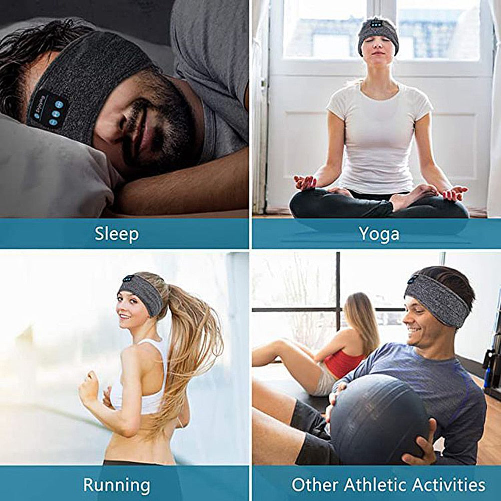 Music Headband Wireless Headphone Headband Sports Yoga Fitness Running Stereo Earphone Sleep Headset Headscarf